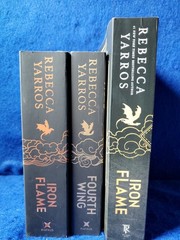 Rebecca Yarros 3 Book Lot Fourth Wing Iron Flame Piatkus Red Tower Stenciled Edg