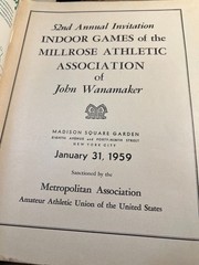 4 Wanamaker Millrose Athletic Games Madison Square Garden Programs 1951-1960