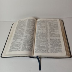 1994 Reference KJV Concordance Leather Red Letter Bible Zondervan Blue Vtg