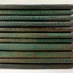 34 Antique Little Leather Library Books 1920s MARY PICKFORD SIGNED Book Error
