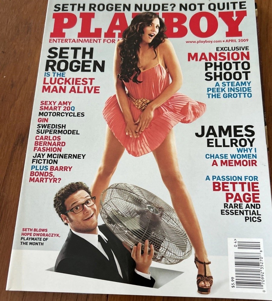 PLAYBOY MAGAZINE APRIL 2009 SETH ROGEN JAMES ELLROY NEW FACTORY SEALED UNOPENED