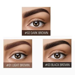 SACE LADY 3D Eyebrow Gel Long Lasting 24 0.2 Fl Oz (Pack of 1), DARK BROWN