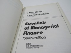Fred J. Weston & Eugene F. Brigham ESSENTIALS OF MANAGERIAL FINANCE #BS