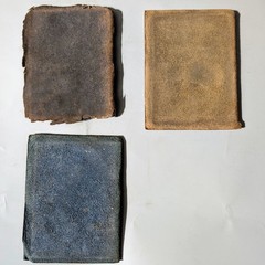 Vintage Antique Little Leather Library Norka Series Mini Miniature Book Lot Set