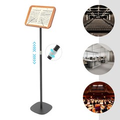 Adjustable Music Stand,Wood Book Stand & Desktop Stand,Floor Bible Holder Stand