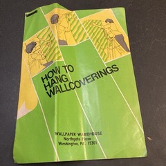 How To Hang Wall Coverings 1977 Vtg NDPA Pamphlet 20 Pages Wallpaper Warehouse
