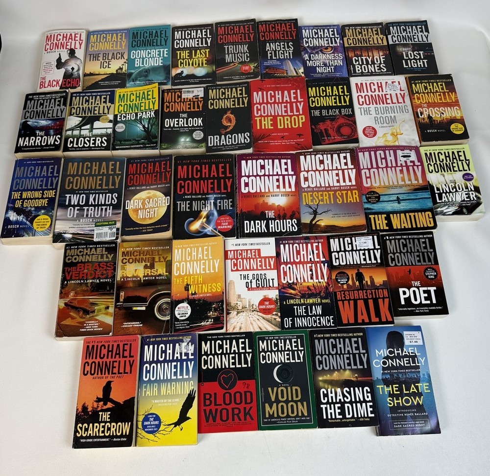 Michael Connelly Lot 39 All 25 Harry Bosch 1st 7 Mickey Haller Lincoln Lawyer +7