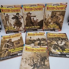BASTEI Western-Legenden 7 Western Pulp Fiction German Booklets Books Band 24++
