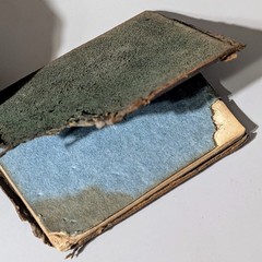 Vintage Antique Little Leather Library Norka Series Mini Miniature Book Lot Set