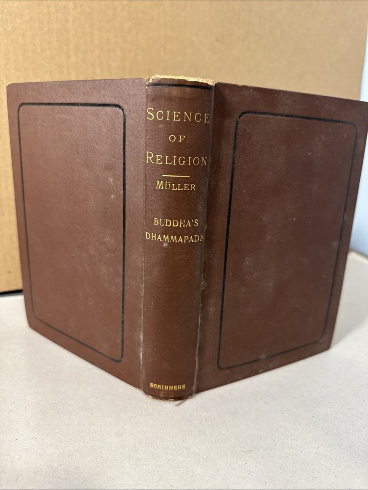 Lectures Science of Religion by Muller 1887 Buddhist Nihilism Rare Book Occult