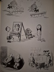 The New Yorker 1950-1955 Album Hardcover 1955 1st Edition Vintage Cartoon Book
