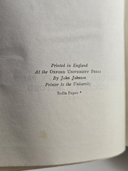 Vol 1 Boswell’s Life of Johnson in 2 Volumes- Oxford University Press 1927 J87