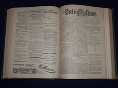 1883-1884 SEP-JUN YALE NEWS MAGAZINE BOUND VOLUME NO. 7 – GREAT ADS – KD 726G