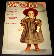 DOLL READER Magazine, May 1988, Sculpting Portrait Dolls, 16 pages of Patterns