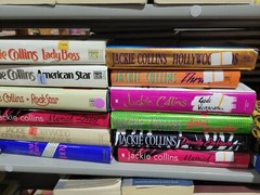 Lot of 10 Hardcover Books by Jackie Collins – Random Mix