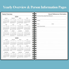 Accounting Ledger Book – A5 Ledger Book for Bookkeeping, Small Businesses & Pers