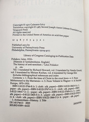 The History of Anti-Semitism, Volume 4: Suicidal Europe, 1870-1933, Poliakov PB