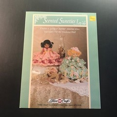 Scented Sweeties I Fibre-Craft Crochet Pattern FCM351 1993 Doll Dress