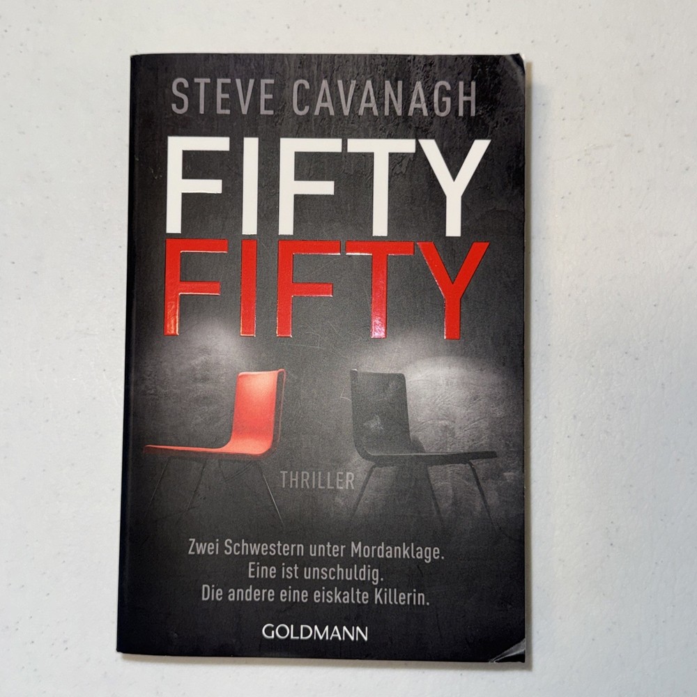 Fifty-Fifty by Steve Cavanagh (paperback) GOOD 9783442494736