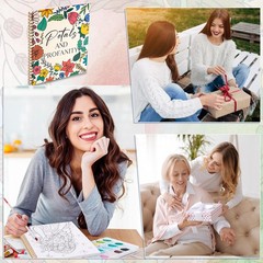 Adult Coloring Book Set, 7 x 8.2 in Spiral Bound, 24 Markers Stress Relief | 32