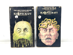 Lot of 6 H.P. Lovecraft Vintage Sci Fi Horror Ballantine Books Cthulhu Yuggoth