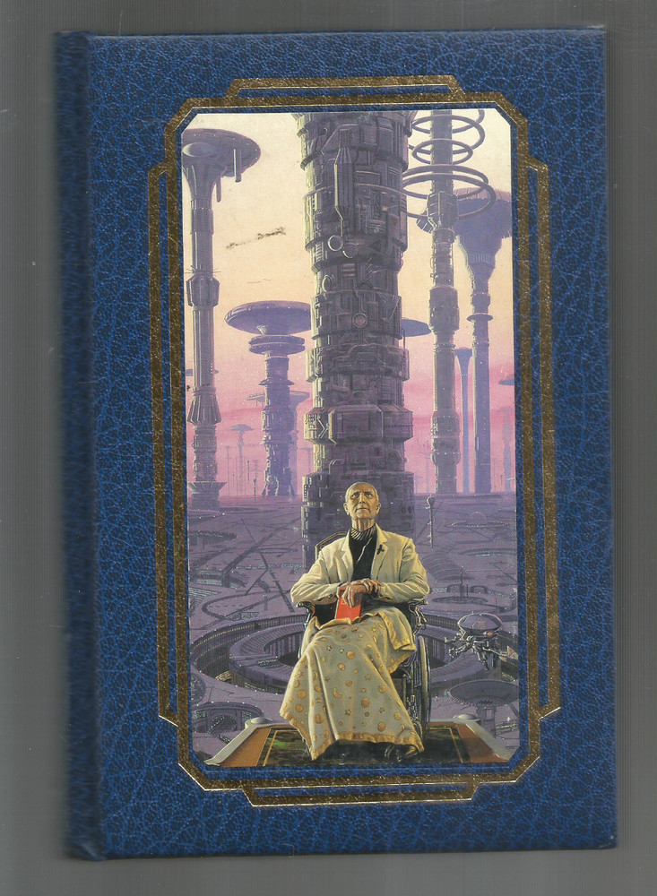 FOUNDATION – ISAAC ASIMOV – BLUE FAUX LEATHER BOUND COLLECTION SCI-FI -BANTAM HC