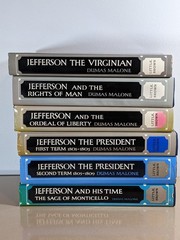 Jefferson And His Time Dumas Malone Complete 6 Volume Set HCDJ Seemingly Unread