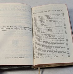 Rare Pocket Size Musson Common Prayer Canada Hymn Book Leather Gold Gilded Edge