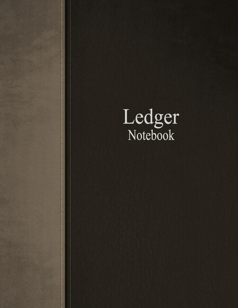 Ledger Notebook: Columnar Ruled Ledger, 3 Columns, 8.5X11 Inches, 100 Pages