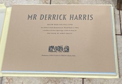 MR DERRICK HARRIS 1919-1960, Royal Flush, Simon Brett Fleece Press Limited Ed