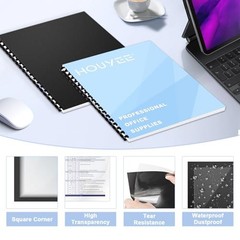 120 Pack Binding Covers and Backs Set, 8.5×11 Inches, binding covers & backs