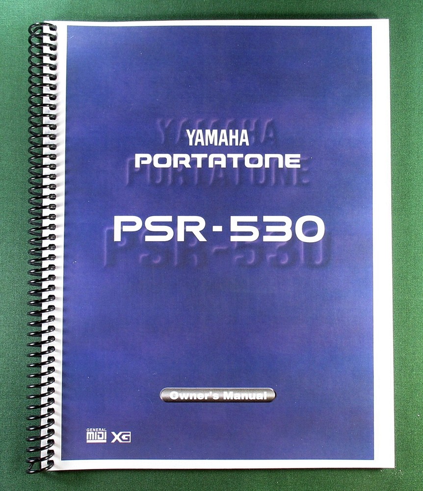 Yamaha PSR-530 Instruction Manual: 130 Pages & Protective Covers!