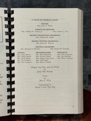 A Taste of Georgia Southern COOKBOOK Newnan Junior Service League 1994 592 pages