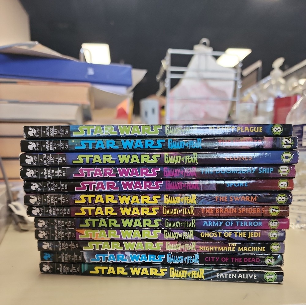 Galaxy of Fear Complete Set 1-12 Star Wars Paperback All First Edition except 1