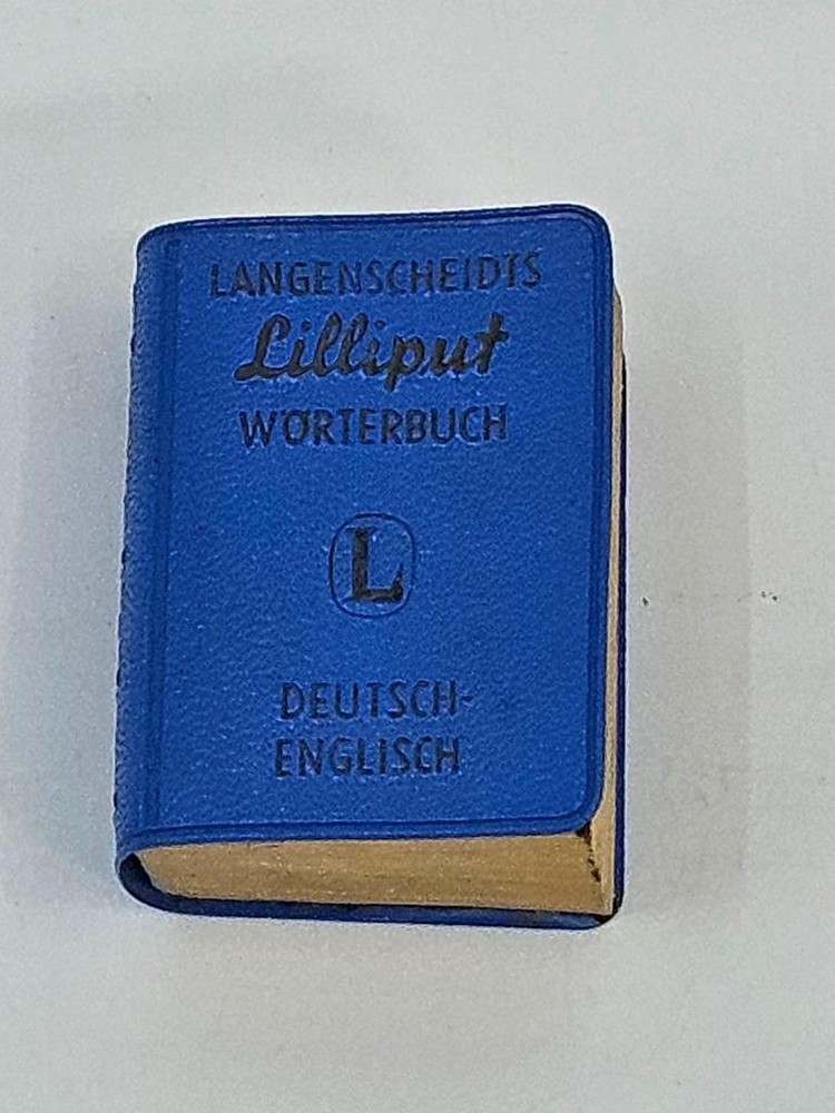Vtg 1964 Langenscheidts Lilliput German English Translation Mini Dictionary Book