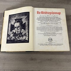 Vintage Die Weltkriegsspionage Hardcover 1921 Germany WWI Espionage Illustrated