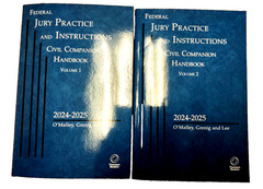 2025-24 Federal Jury Practice & Instructions Civil Companion Handbook O’Malley
