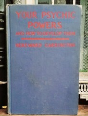 1949 Your Psychic Powers Hereward Carrington – Vintage Occult Book Ghosts Auras