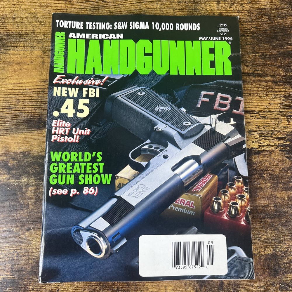 American Handgunner Magazine Bagged and Boarded May =/June 1995