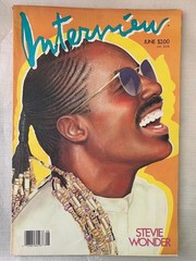 Andy Warhol’s INTERVIEW Magazine Stevie Wonder June 1986 Rare. Hard to Find