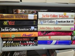 Lot of 10 Hardcover Books by Jackie Collins – Random Mix