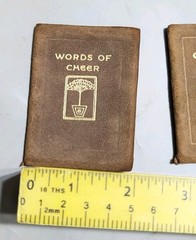 Vintage Antique Little Leather Library Norka Series Mini Miniature Book Lot Set