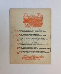 1910’s Presents Past and Present, FREDERICK LOESER Christmas Booklet, Illust. VG