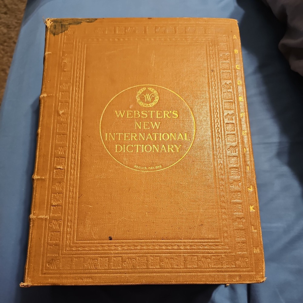 Webster’s New International Dictionary 1931 Vtg Edition Authentic Edition