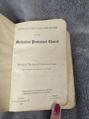 Methodist Protestant Constitution and Discipline 1924 6.5×4.25″