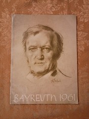 Bayreuth 1961 Richard Wagner Festival Souvenir Program Vintage Paperback Book