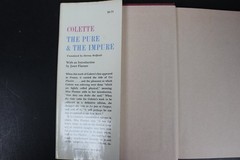 The Pure & The Impure Colette 1967 First Printing Farrar, Straus & Giroux