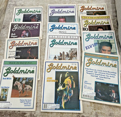 Lot of 12 Goldmine Magazines All From 1990 Biweekly Issues Elvis Hendrix Jazz