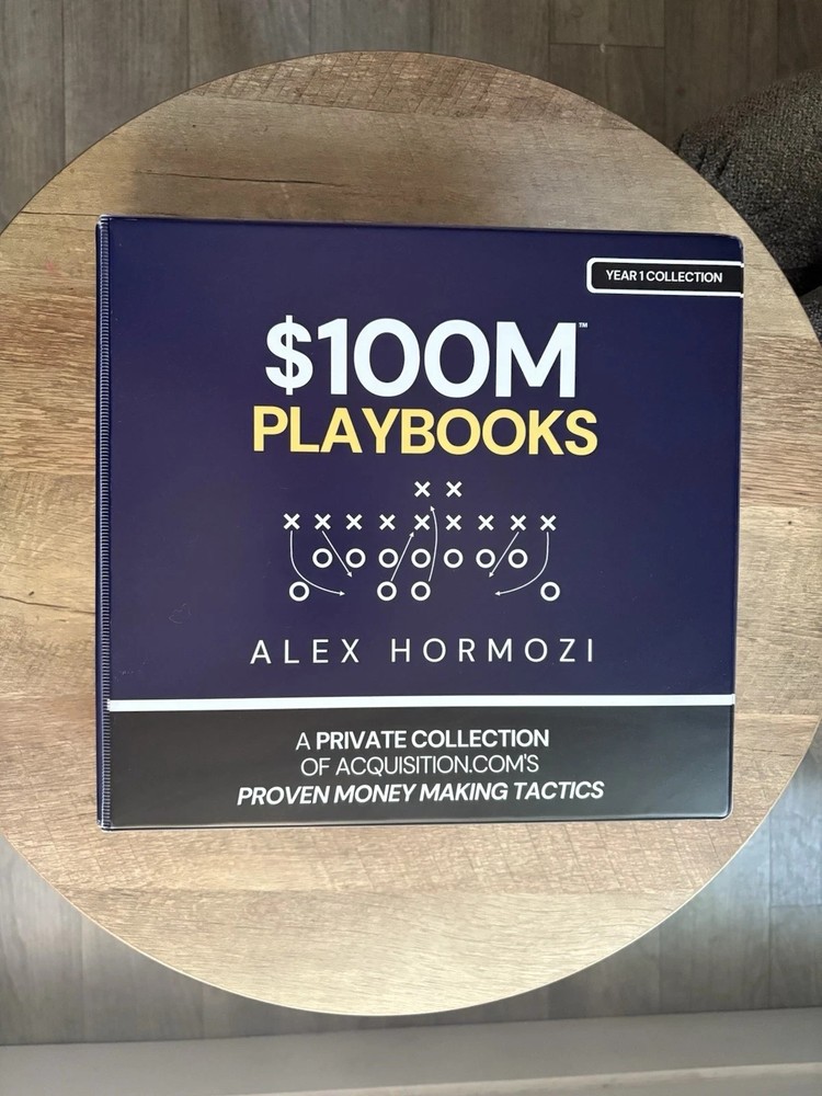 100M Playbooks (12 Playbooks) – Original Physical Books SEALED (Alex Hormozi)