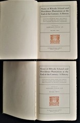 1902 antique RHODE ISLAND and PROVIDENCE PLANTATIONS HISTORY 3vol mason indians